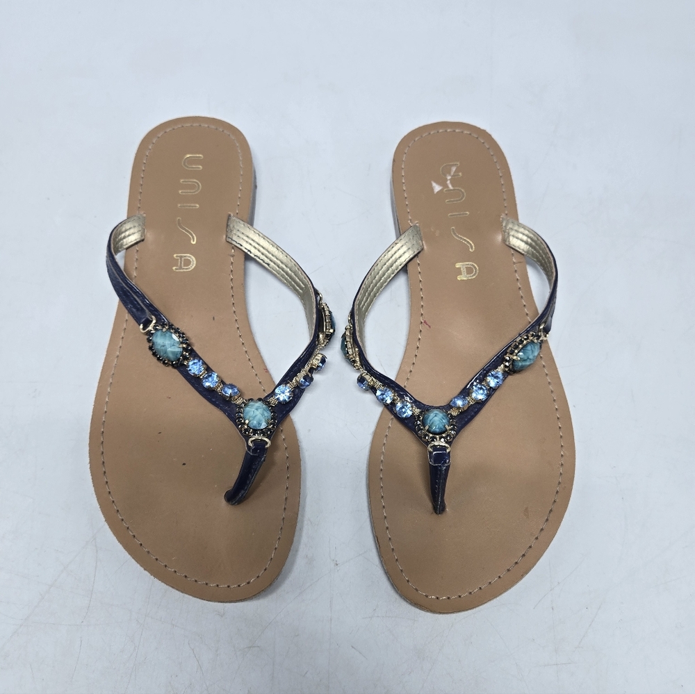 Boho Thong Sandals Beaded 8.5